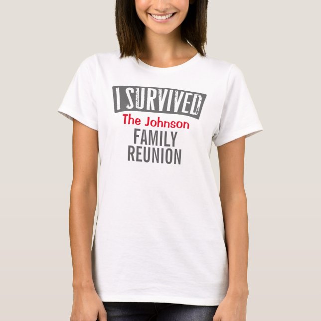Camiseta Sobreviví - reunión de familia - la personalizo (Anverso)