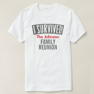 Camiseta Sobreviví - reunión de familia - la personalizo