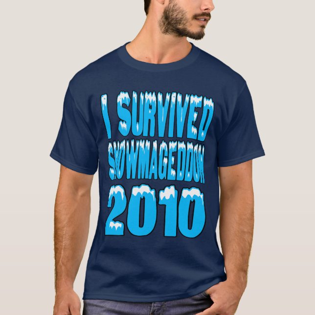Camiseta Sobreviví Snowmageddon (Anverso)