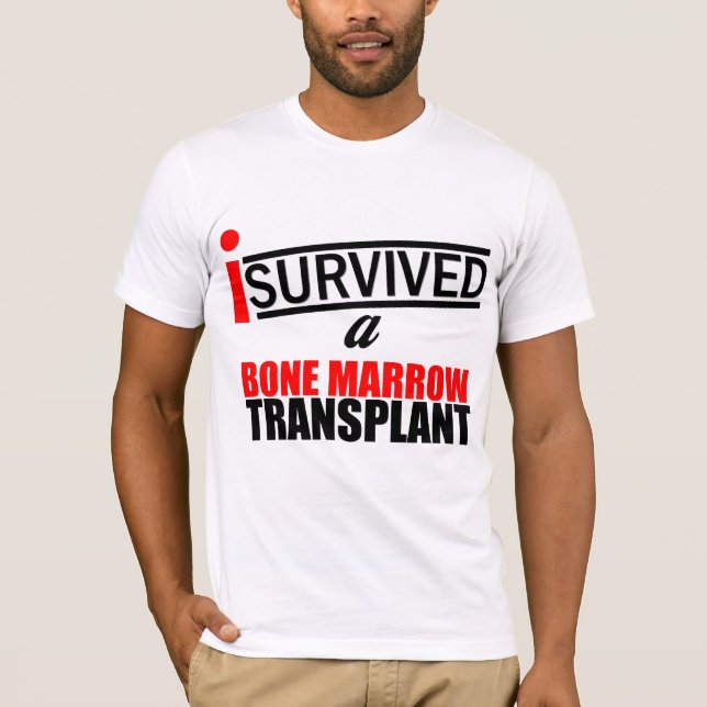Camiseta Sobreviví un trasplante de la médula (Anverso)