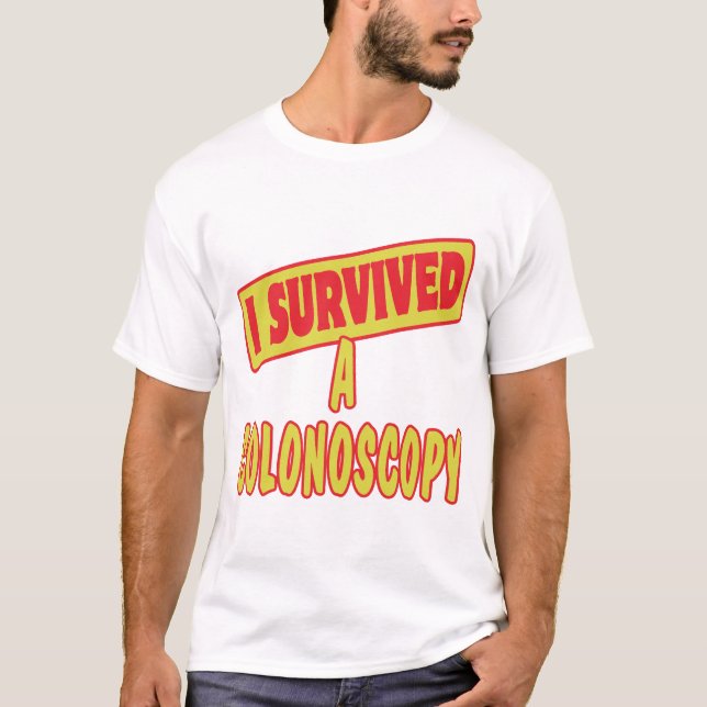 CAMISETA SOBREVIVÍ UNA COLONOSCOPIA (Anverso)