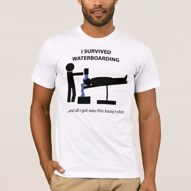 Camiseta Sobreviví Waterboarding (Anverso)