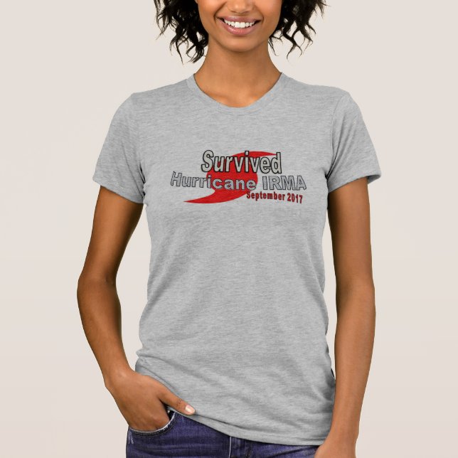 Camiseta sobrevivida de Irma del huracán (Anverso)