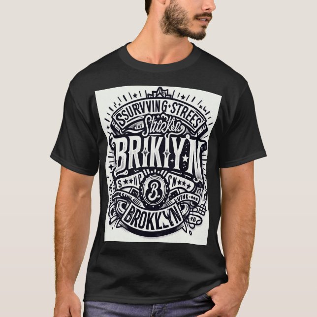 Camiseta Sobreviviendo a las calles de Brooklyn New Graffit (Anverso)