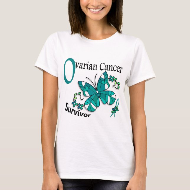 Camiseta Sobreviviente 6 Cáncer de ovario (Anverso)