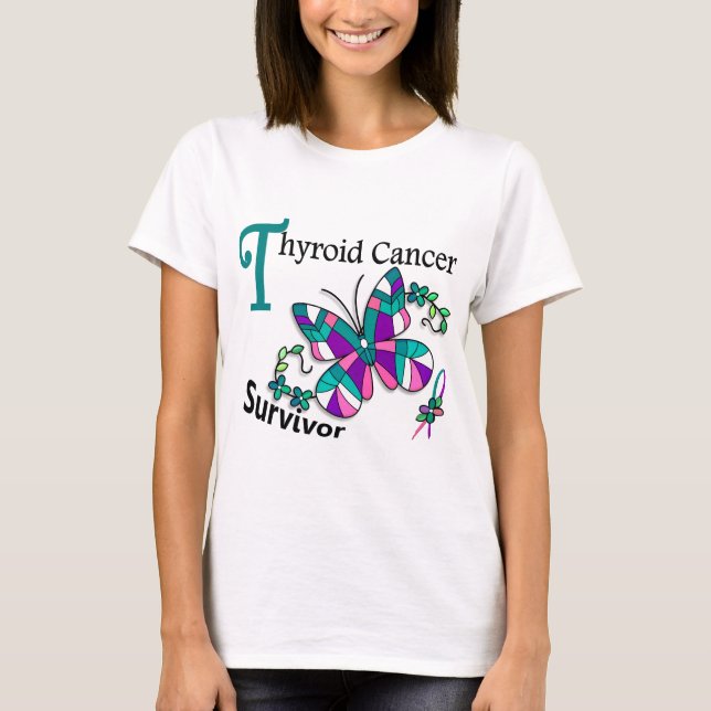 Camiseta Sobreviviente 6 Cáncer tiroideo (Anverso)