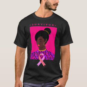 Camiseta Sobreviviente afroamericana de raza negra sobreviv