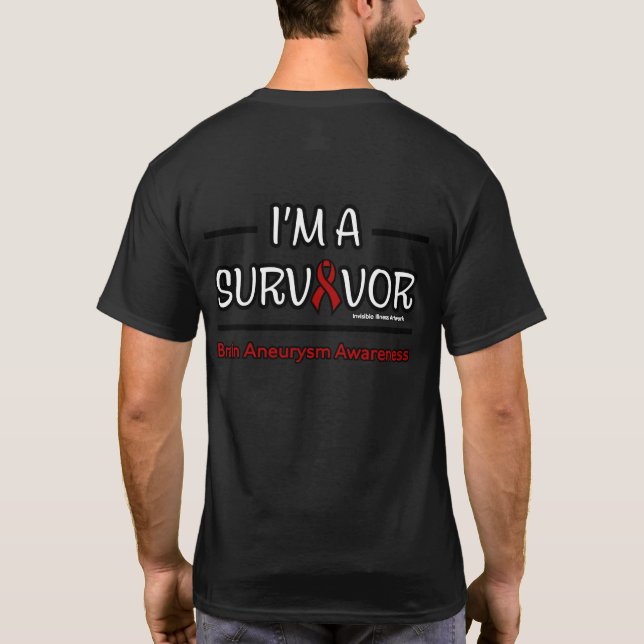 Camiseta Sobreviviente... Aneuralismo cerebral (Reverso)