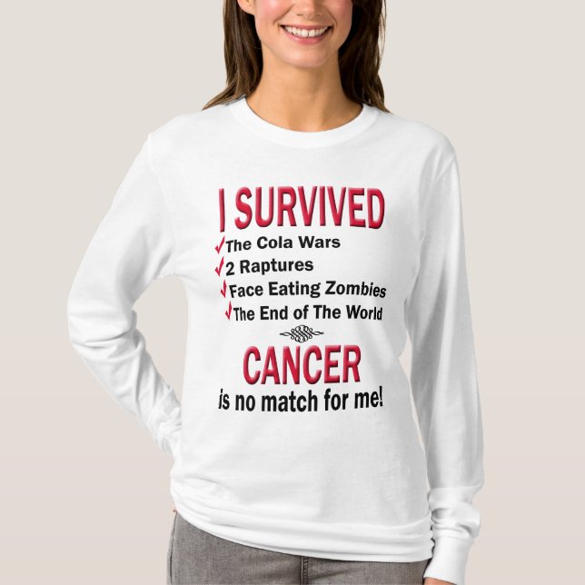 Camiseta Sobreviviente - Cáncer sin pareja (Anverso)