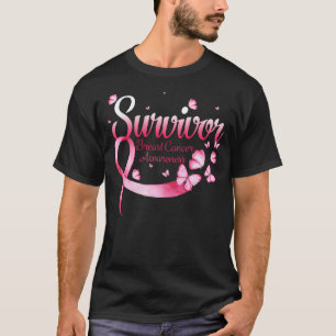 Camiseta Sobreviviente Conciencia sobre el cáncer de mama M