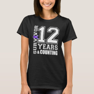 Camiseta Sobreviviente de 12 años, uso el lupus de la cinta