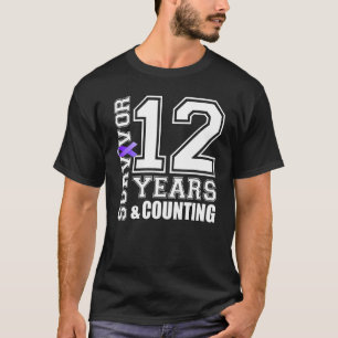 Camiseta Sobreviviente de 12 años, uso el lupus de la cinta