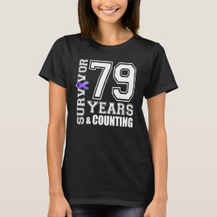 Camiseta Sobreviviente De 79 Años Que Uso Lupus De Cinta Pú
