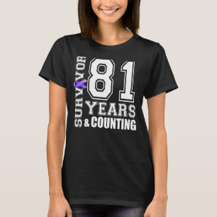 Camiseta Sobreviviente De 81 Años Que Uso Lupus De Cinta Pú
