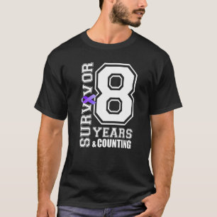 Camiseta Sobreviviente De 8 Años Que Llevo Lupus Awaren De 