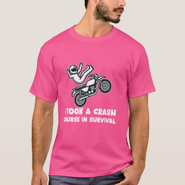 Camiseta Sobreviviente de accidente de motocicleta Ciclismo (Anverso)