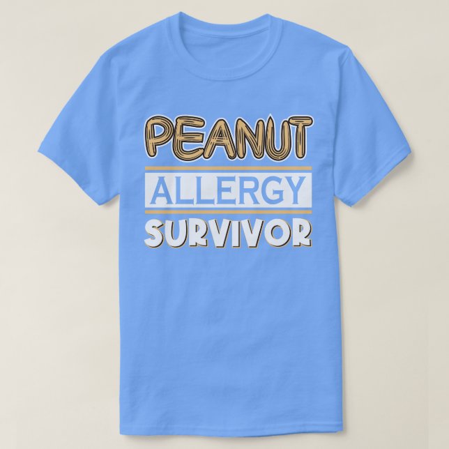 Camiseta Sobreviviente de alergia al cacahuete (Diseño del anverso)