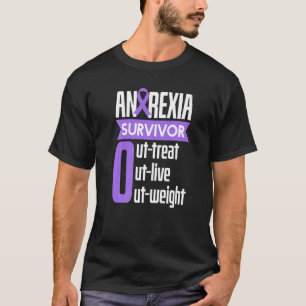 Camiseta Sobreviviente de Anorexia Sobrevivir Sobrecarga de