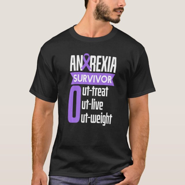 Camiseta Sobreviviente de Anorexia Sobrevivir Sobrecarga de (Anverso)