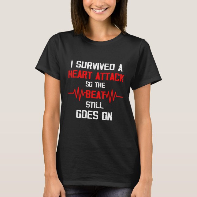Camiseta Sobreviviente de ataque cardíaco (Anverso)