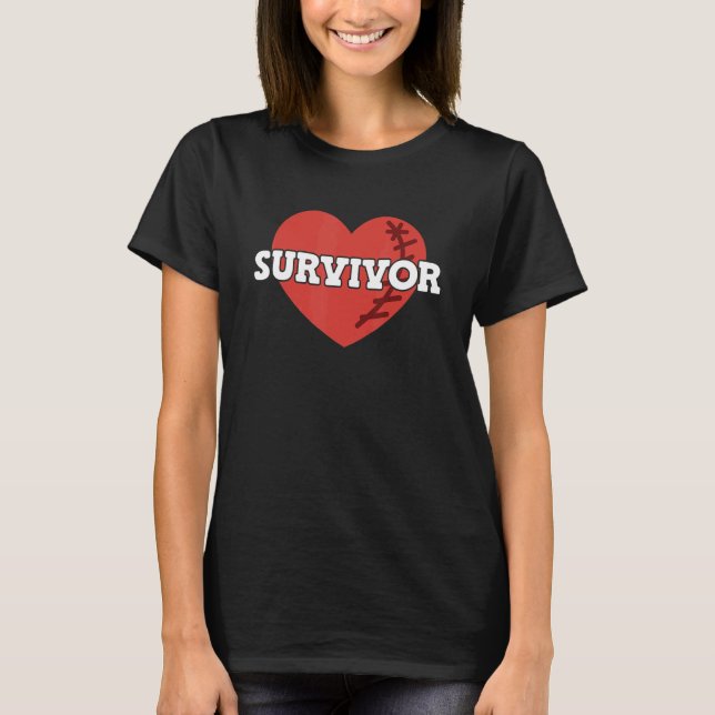 Camiseta Sobreviviente de ataque cardíaco (Anverso)