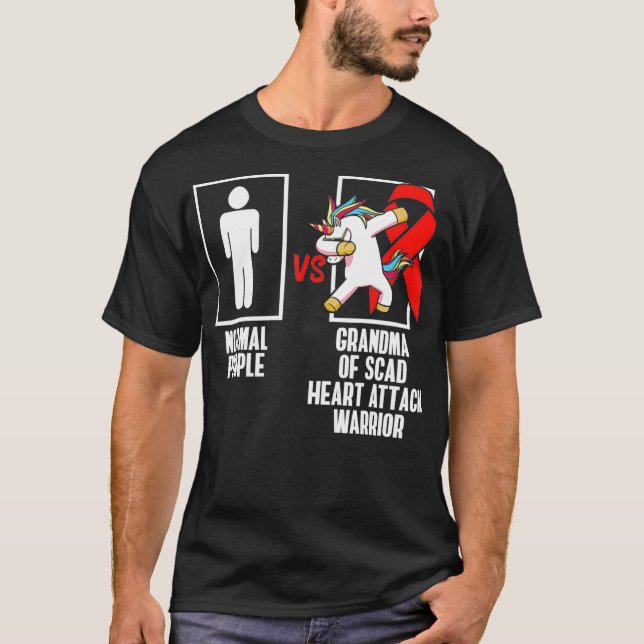 Camiseta Sobreviviente de ataque cardíaco de SCAD apoyando  (Anverso)