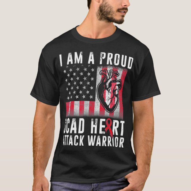 Camiseta Sobreviviente de ataque cardíaco de SCAD Awaren gu (Anverso)