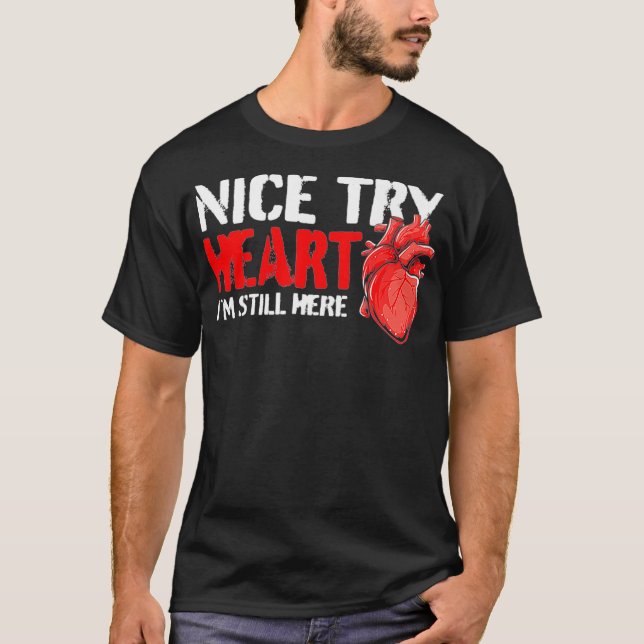 Camiseta Sobreviviente de ataque cardíaco - Graciosa Cirugí (Anverso)