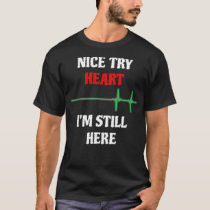 Camiseta Sobreviviente de ataque cardíaco o Chiste gracioso
