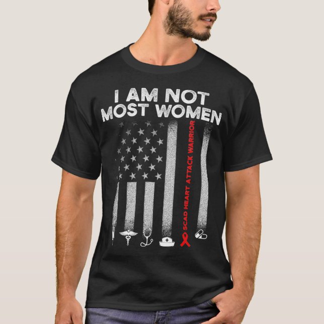 Camiseta Sobreviviente de ataque cardíaco SCAD La Mayoría D (Anverso)
