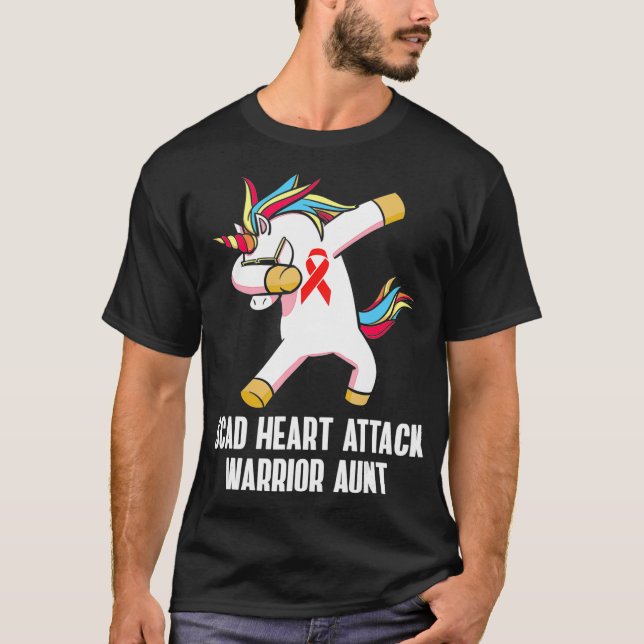Camiseta Sobreviviente de ataque cardíaco SCAD planea Guerr (Anverso)