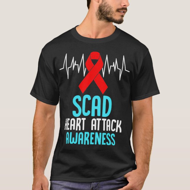 Camiseta Sobreviviente de ataque cardíaco SCAD Survive Warr (Anverso)
