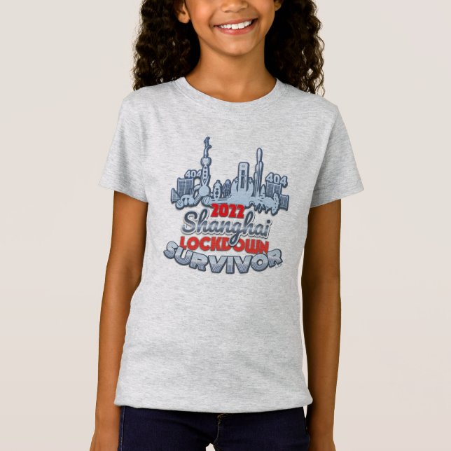 Camiseta Sobreviviente de bloqueo de Shanghai 2022 (Anverso)