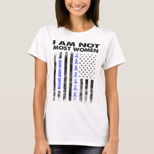 Camiseta sobreviviente de cáncer de colon no soy la mayor