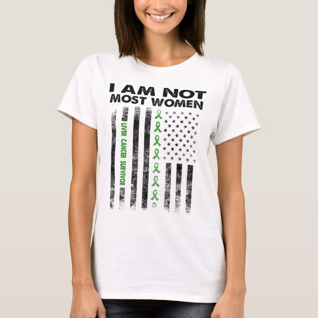 Camiseta sobreviviente de cáncer de hígado no soy la mayorí (Anverso)