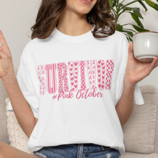 Camiseta Sobreviviente de cáncer de mama Conciencia del Oct