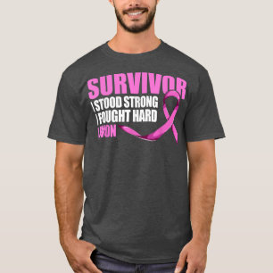 Camiseta Sobreviviente de cáncer de mama, me puse fuerte en