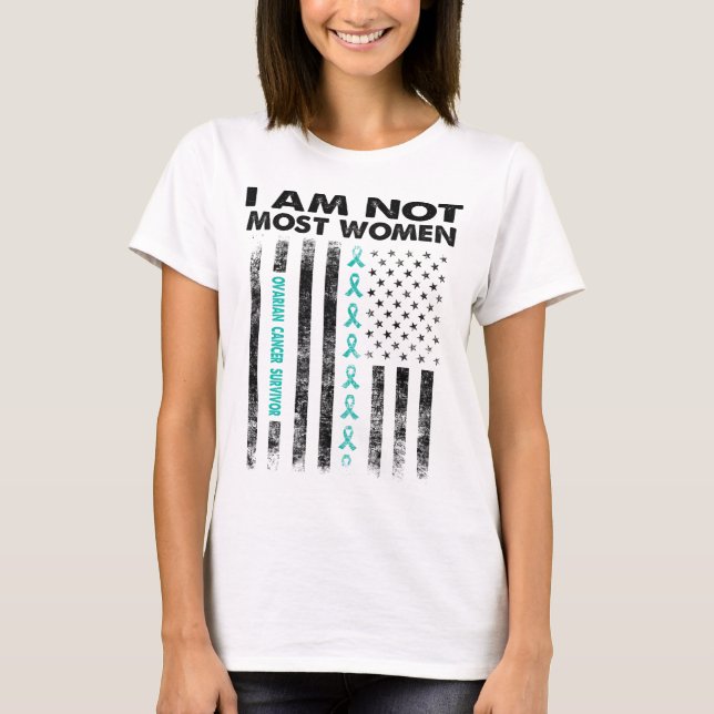 Camiseta sobreviviente de cáncer de ovario no soy la mayorí (Anverso)
