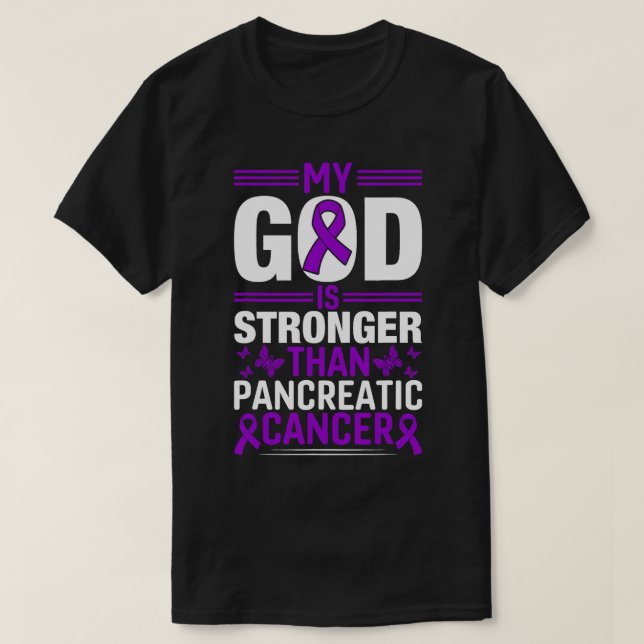 Camiseta Sobreviviente de cáncer de páncreas (Diseño del anverso)