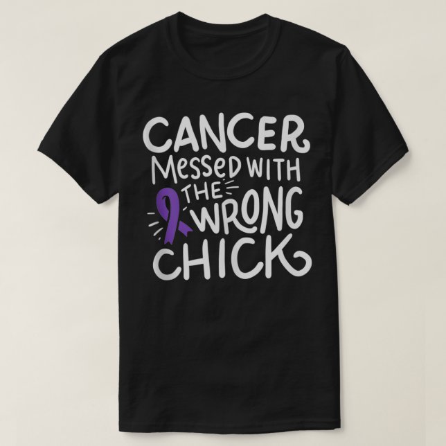 Camiseta Sobreviviente de cáncer de páncreas regalo de quim (Diseño del anverso)