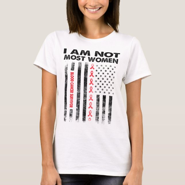 Camiseta sobreviviente de cáncer de sangre no soy la mayorí (Anverso)
