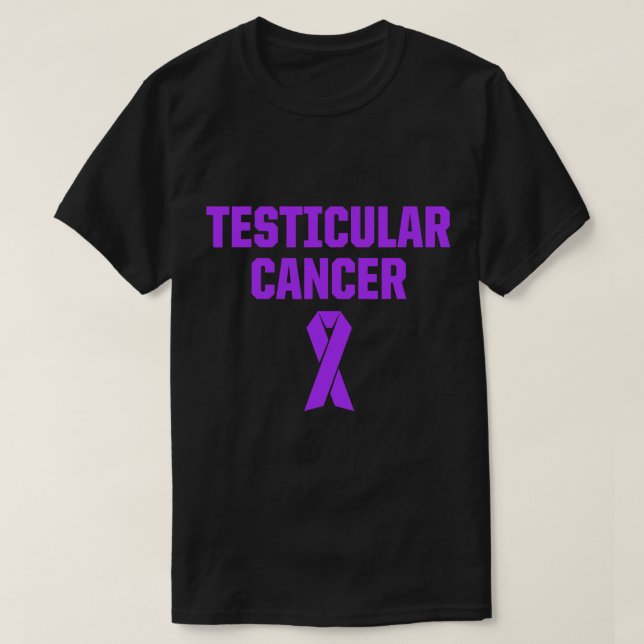 Camiseta Sobreviviente de cáncer testicular guerrero de cin (Diseño del anverso)