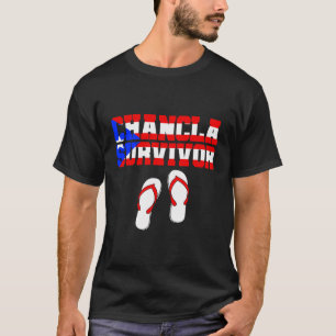 Camiseta Sobreviviente de Chancla Puerto Rico gracioso Chis