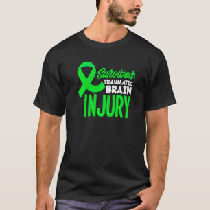 Camiseta Sobreviviente de cinta verde Traumática Lesiones C