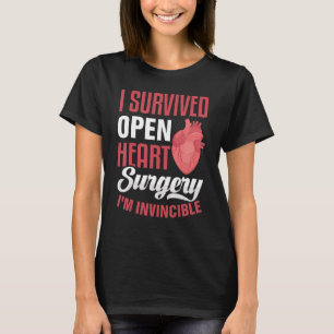 Camiseta Sobreviviente de cirugía a corazón abierto guerrer