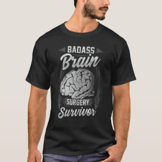 Camiseta Sobreviviente de cirugía cerebral de Badass Rescat
