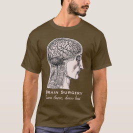 Camiseta Sobreviviente de cirugía cerebral grabado médico a