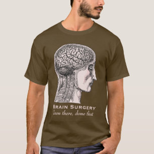 Camiseta Sobreviviente de cirugía cerebral grabado médico a