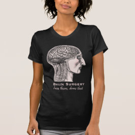 Camiseta Sobreviviente de cirugía cerebral grabado médico a