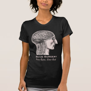 Camiseta Sobreviviente de cirugía cerebral grabado médico a